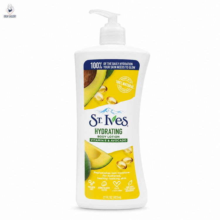 لوسیون بدن آبرسان حاوی ویتامین E و آووکادو سینت ایوز / ST. IVES