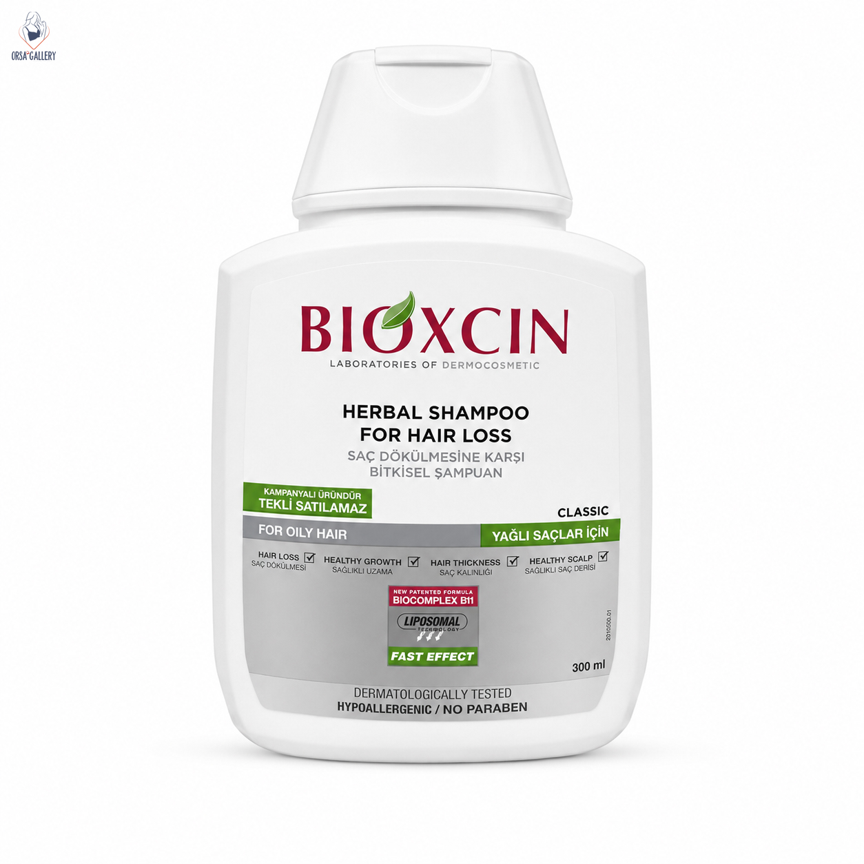 شامپو ضد ریزش گیاهی کلاسیک موی چرب بیوکسین / BIOXCIN