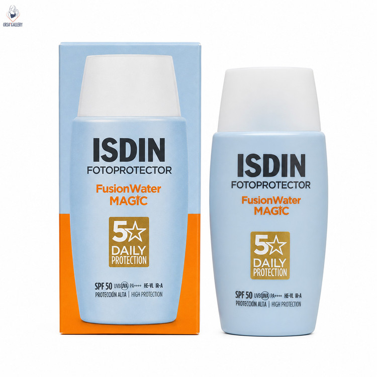 ضدآفتاب فیوژن واتر مجیک ایزدین SPF50 حجم 50 میل