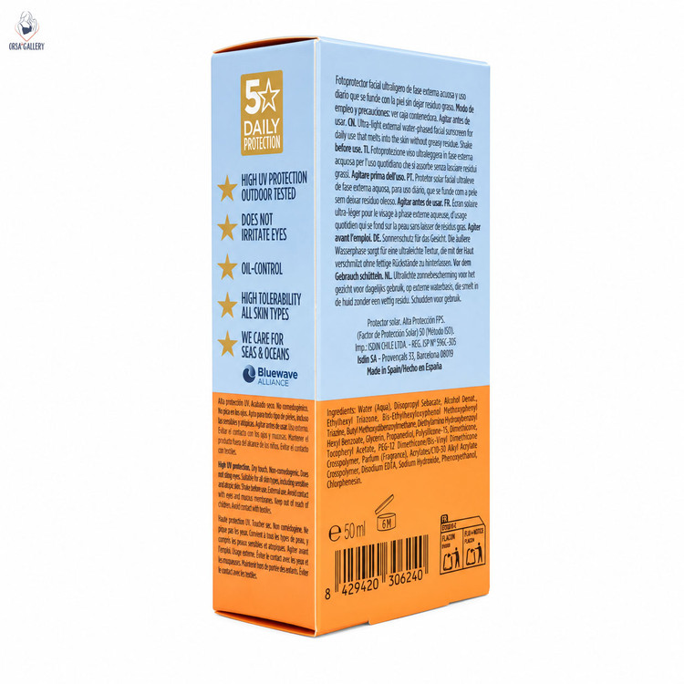 ضدآفتاب فیوژن واتر مجیک ایزدین SPF50 حجم 50 میل